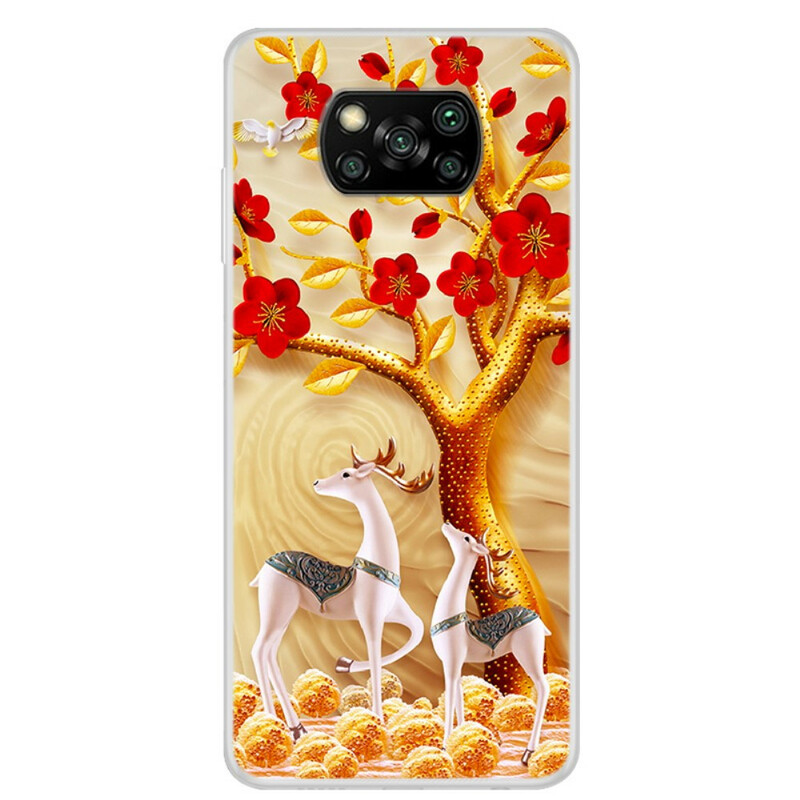 Coque Xiaomi Poco X3 Arbre Doré