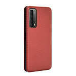 Flip Cover Huawei P Smart 2021 Fibre Carbone