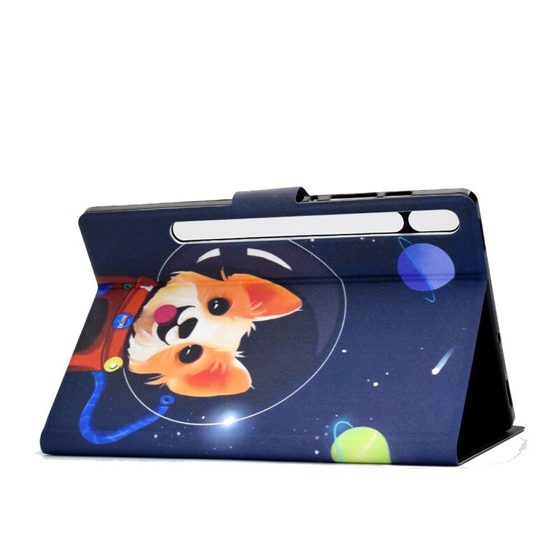 Housse Samsung Galaxy Tab S7 Space Dog