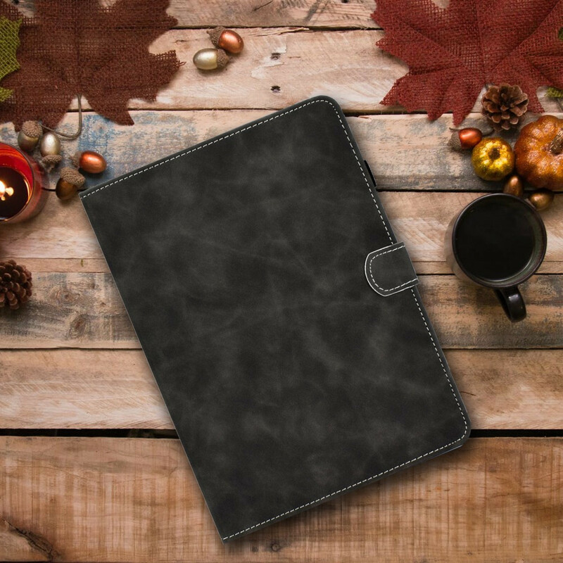 Housse Samsung Galaxy Tab S7 Effet Cuir Design Vintage