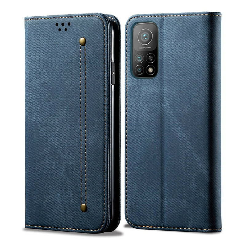 Flip Cover Xiaomi Mi 10T / 10T Pro Tissu Jeans