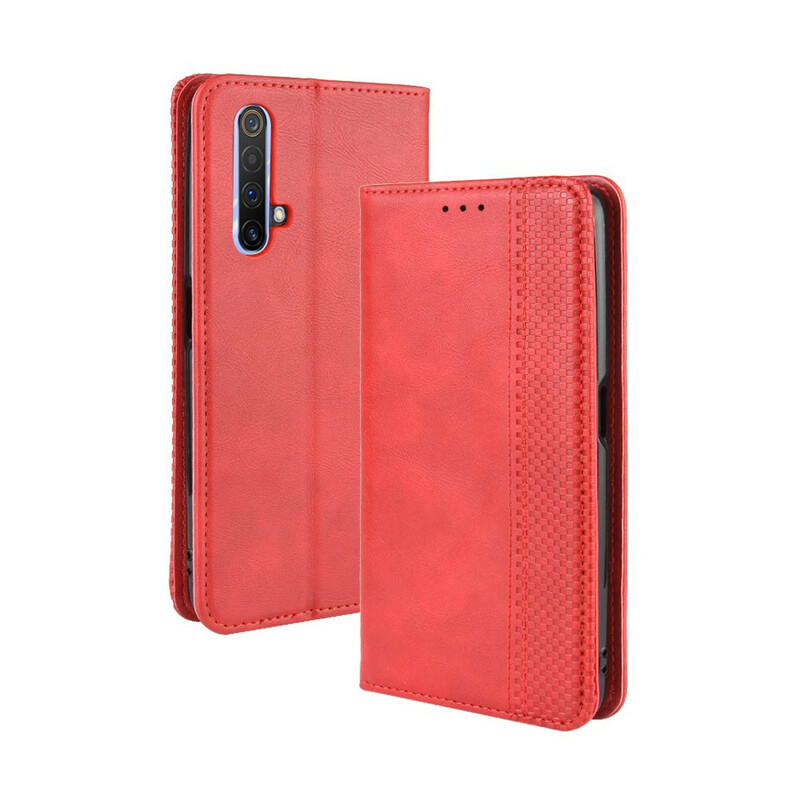 Flip Cover Realme X50 Effet Cuir Vintage Stylisé