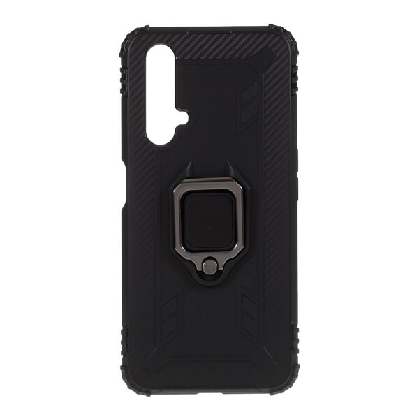 Coque Realme X50 Ring et Fibre Carbone