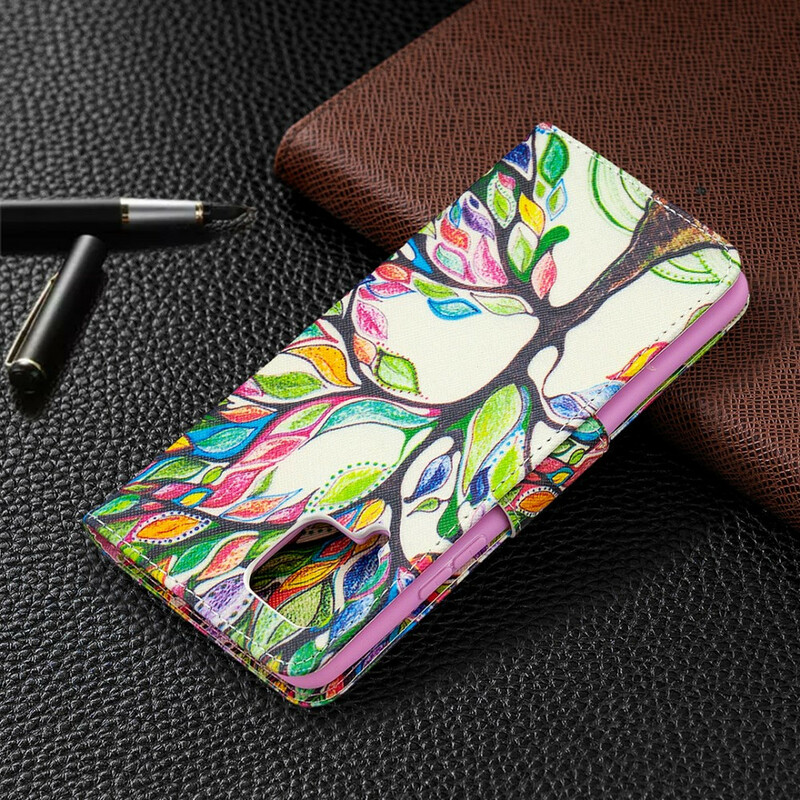 Housse Samsung Galaxy A42 5G Arbre Coloré