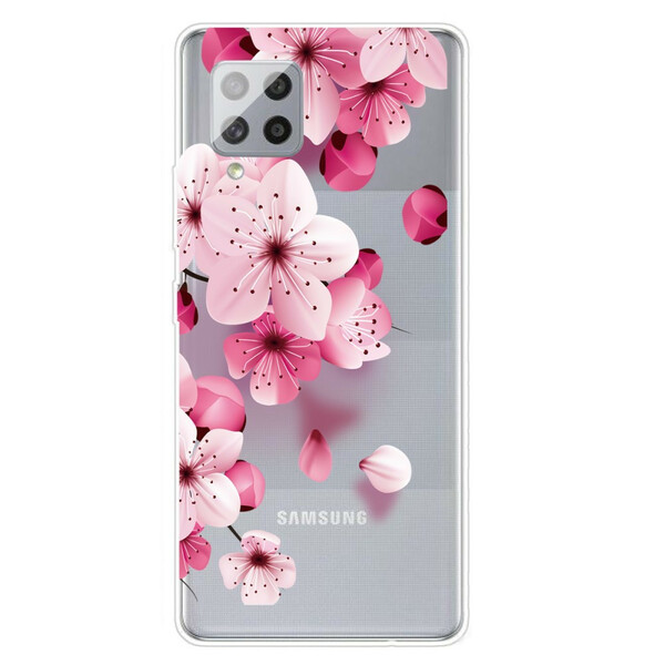 Coque Samsung Galaxy A42 5G Petites Fleurs Roses