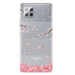 Coque Samsung Galaxy A42 5G Branches à Fleurs