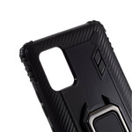 Coque Samsung Galaxy A51 5G Ring et Fibre Carbone