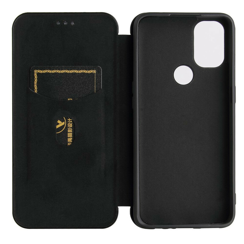 Flip Cover OnePlus Nord N10 Fibre Carbone