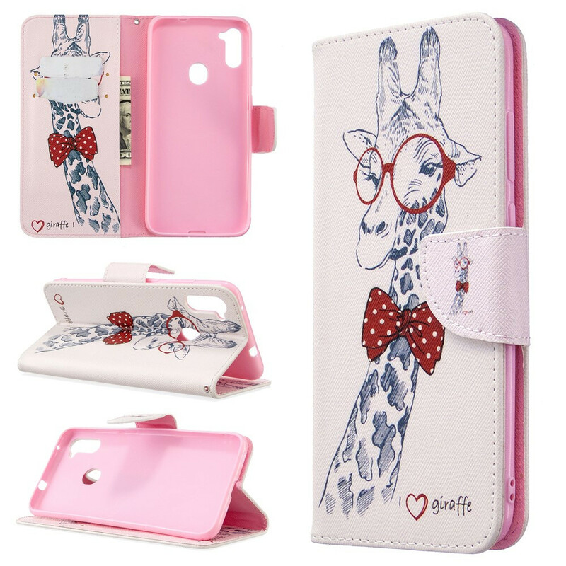 Housse Samsung Galaxy M11 Girafe Intello