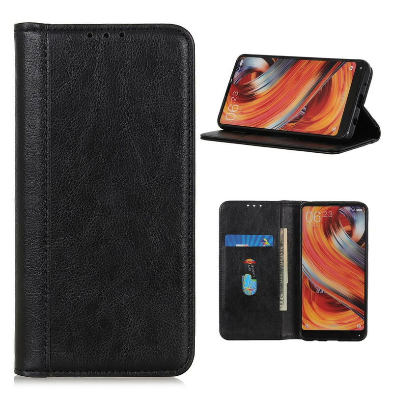 Flip Cover Sony Xperia 5 II Version Cuir Fendu