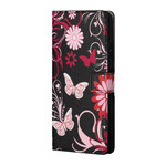 Housse Huawei P Smart 2021 Papillons et Fleurs