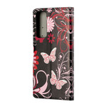 Housse Huawei P Smart 2021 Papillons et Fleurs