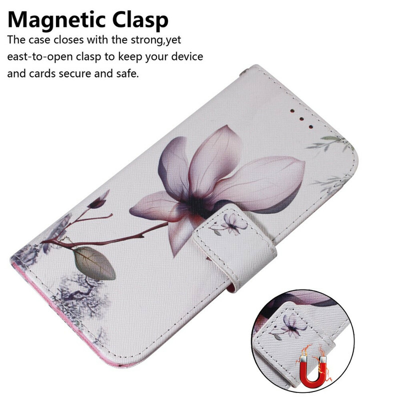 Housse Huawei P smart 2021 Une Fleur Rose