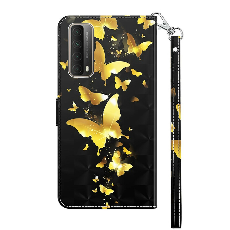 Housse Huawei P Smart 2021 Papillons Jaunes