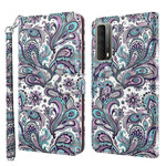 Housse Huawei P Smart 2021 Fleurs Motifs