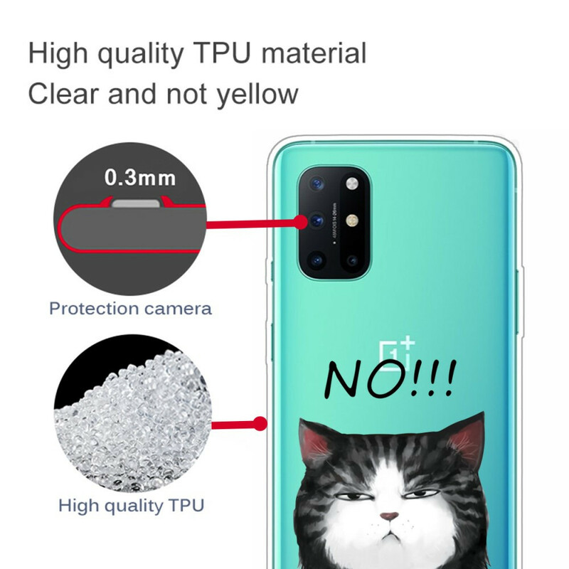 Coque OnePlus 8T Le Chat Qui Dit Non