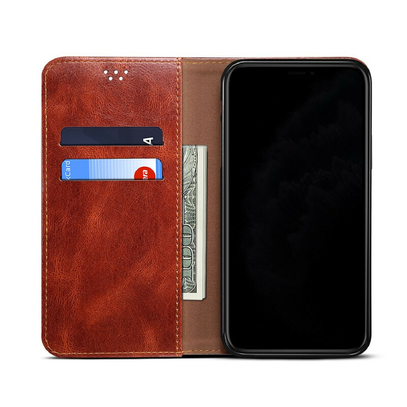 Flip Cover OnePlus 8T Simili Cuir Ciré