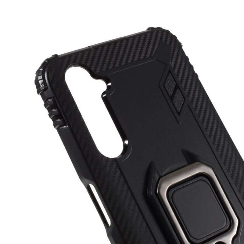 Coque Realme 6 Ring et Fibre Carbone