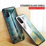 Coque Poco M3 Verre Trempé Marble Colors