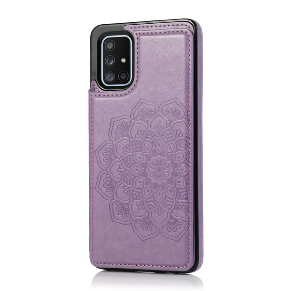 Coque Samsung Galaxy A51 Porte-Cartes Impression Mandala