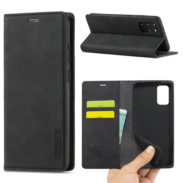 Flip Cover Samsung Galaxy S20 Plus 5G LC.IMEEKE Effet Cuir