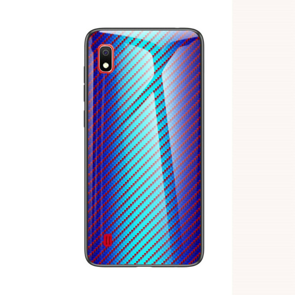 Coque Samsung Galaxy A10 Verre Trempé Fibre Carbone