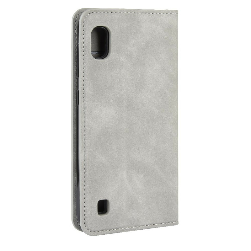 Flip Cover Samsung Galaxy A10 Effet Cuir Vintage Stylisé