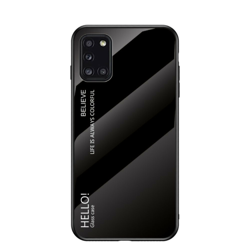 Coque Samsung Galaxy A31 Verre Trempé Hello