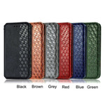 Flip Cover Samsung Galaxy Note 20 Ultra Bande Cuir Effet Diamant