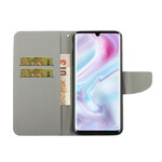 Housse Samsung Galaxy A31 Papillons Floraux Lanière