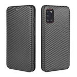 Flip Cover Samsung Galaxy A31 Fibre Carbone