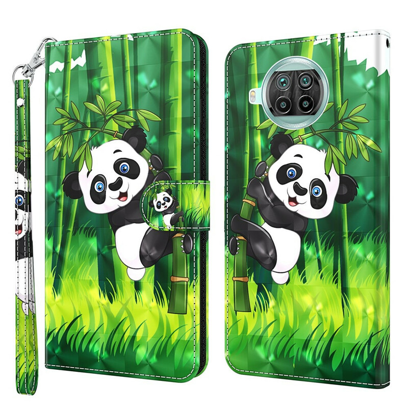 Housse Xiaomi Mi 10T Lite 5G / Redmi Note 9 Pro 5G Panda et Bambou