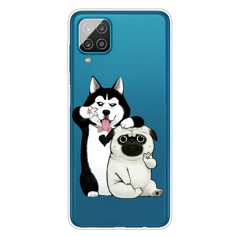 Coque Samsung Galaxy A12 Drôles de Chiens