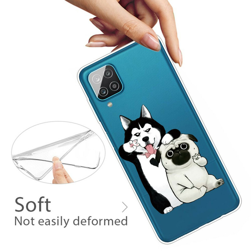 Coque Samsung Galaxy A12 Drôles de Chiens