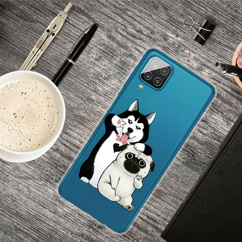 Coque Samsung Galaxy A12 Drôles de Chiens