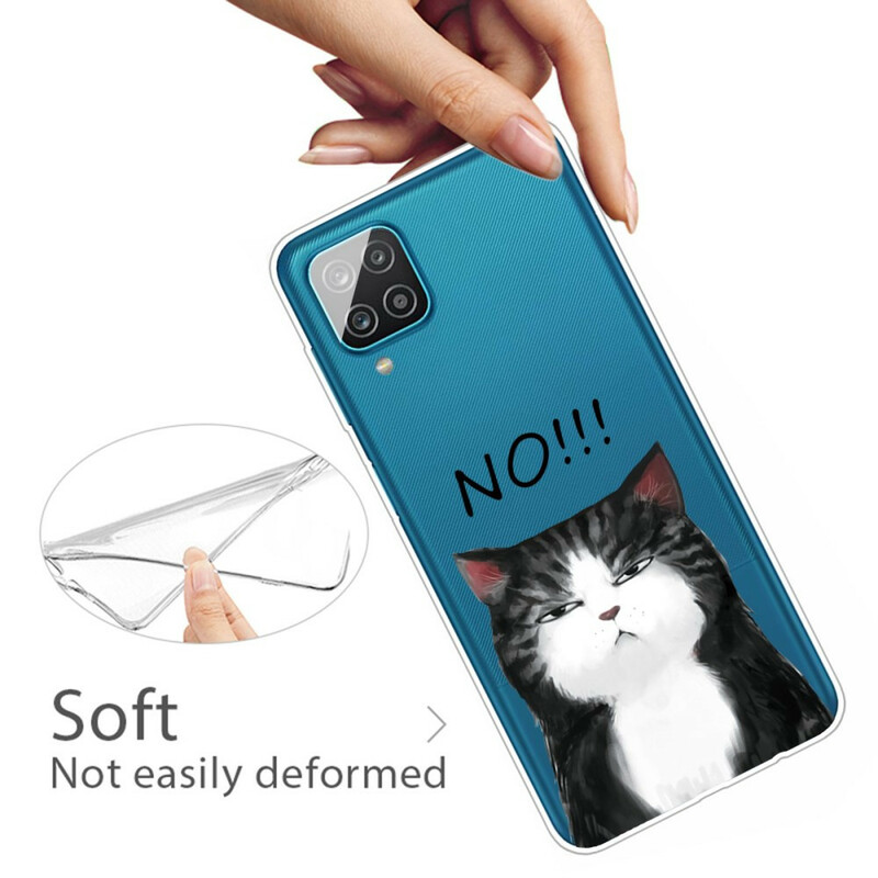 Coque Samsung Galaxy A12 Le Chat Qui Dit Non