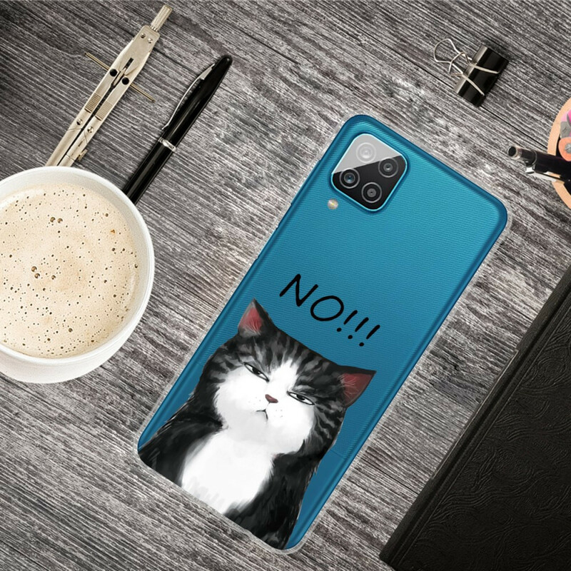 Coque Samsung Galaxy A12 Le Chat Qui Dit Non