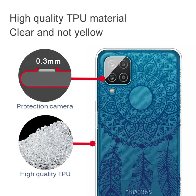 Coque Samsung Galaxy A12 Mandala Floral Unique