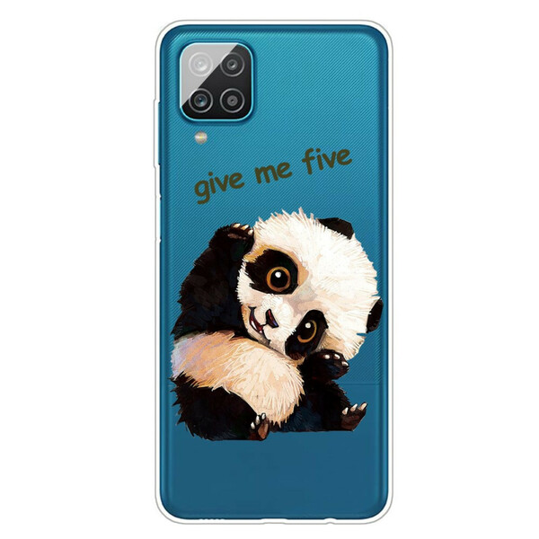 Coque Samsung Galaxy A12 Transparente Panda Give Me Five