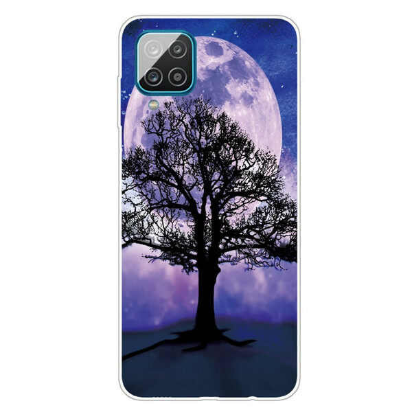 Coque Samsung Galaxy A12 Arbre et Lune