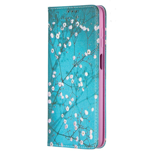 Flip Cover Samsung Galaxy A12 Branches Fleuries