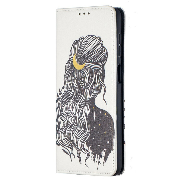 Flip Cover Samsung Galaxy A12 Jolie Chevelure