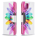 Housse Samsung Galaxy A12 Fleur Aquarelle