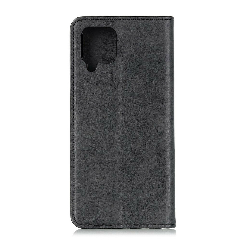 Flip Cover Samsung Galaxy A12 Cuir Fendu