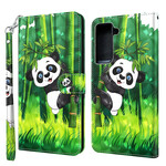 Housse Samsung Galaxy S21 5G Panda et Bambou