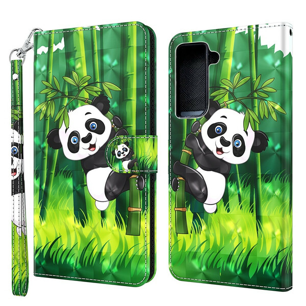 Housse Samsung Galaxy S21 5G Panda et Bambou