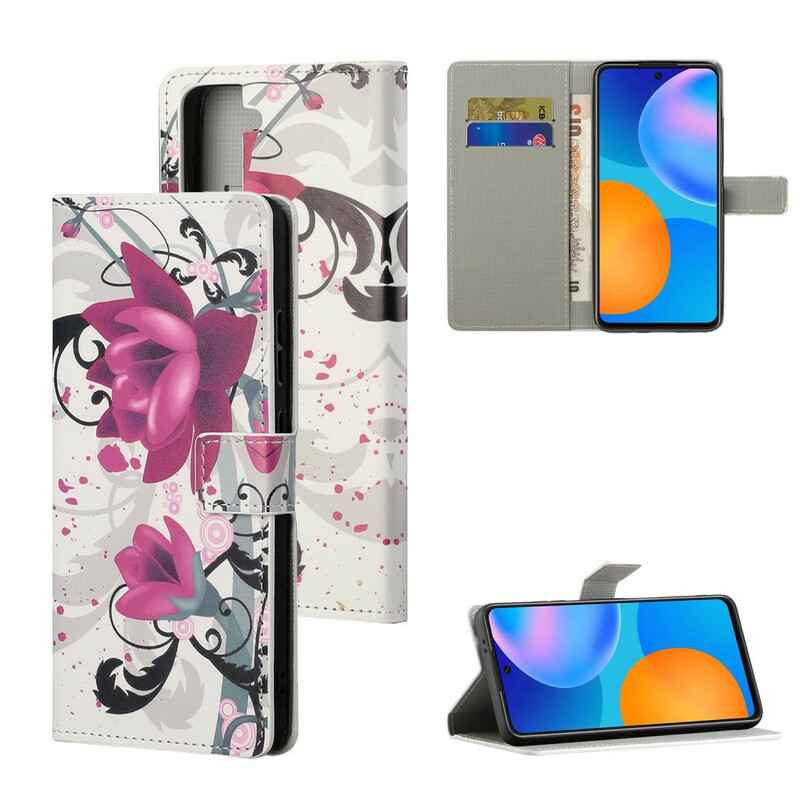 Housse Samsung Galaxy S21 5G Tropical Flowers