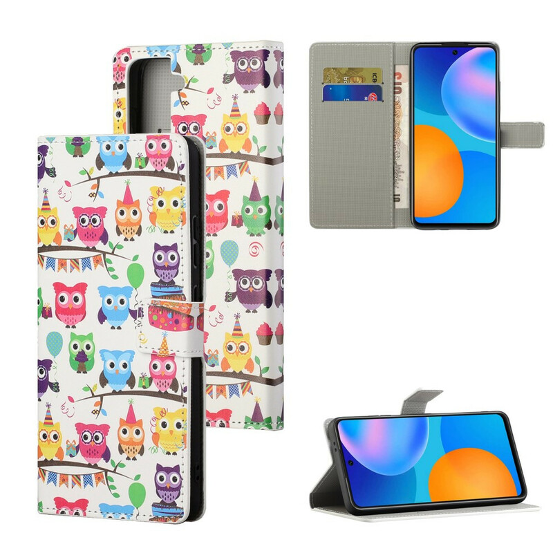 Housse Samsung Galaxy S21 5G Multiples Hiboux