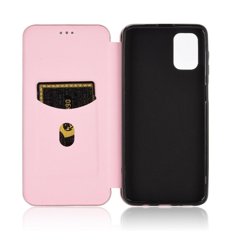 Flip Cover Samsung Galaxy M51 Fibre Carbone