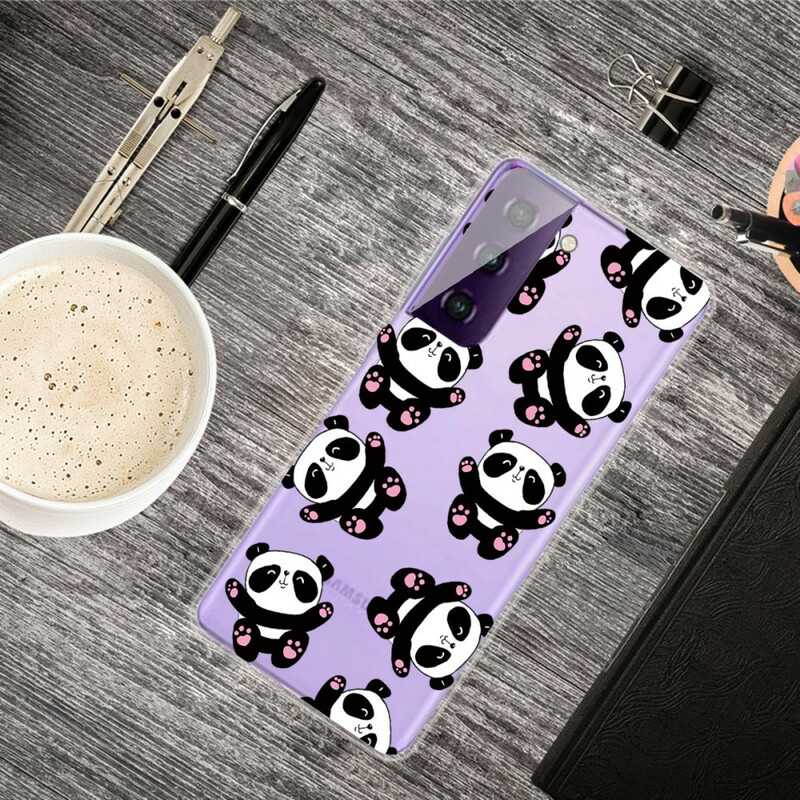 Coque Samsung Galaxy S21 5G Top Pandas Fun